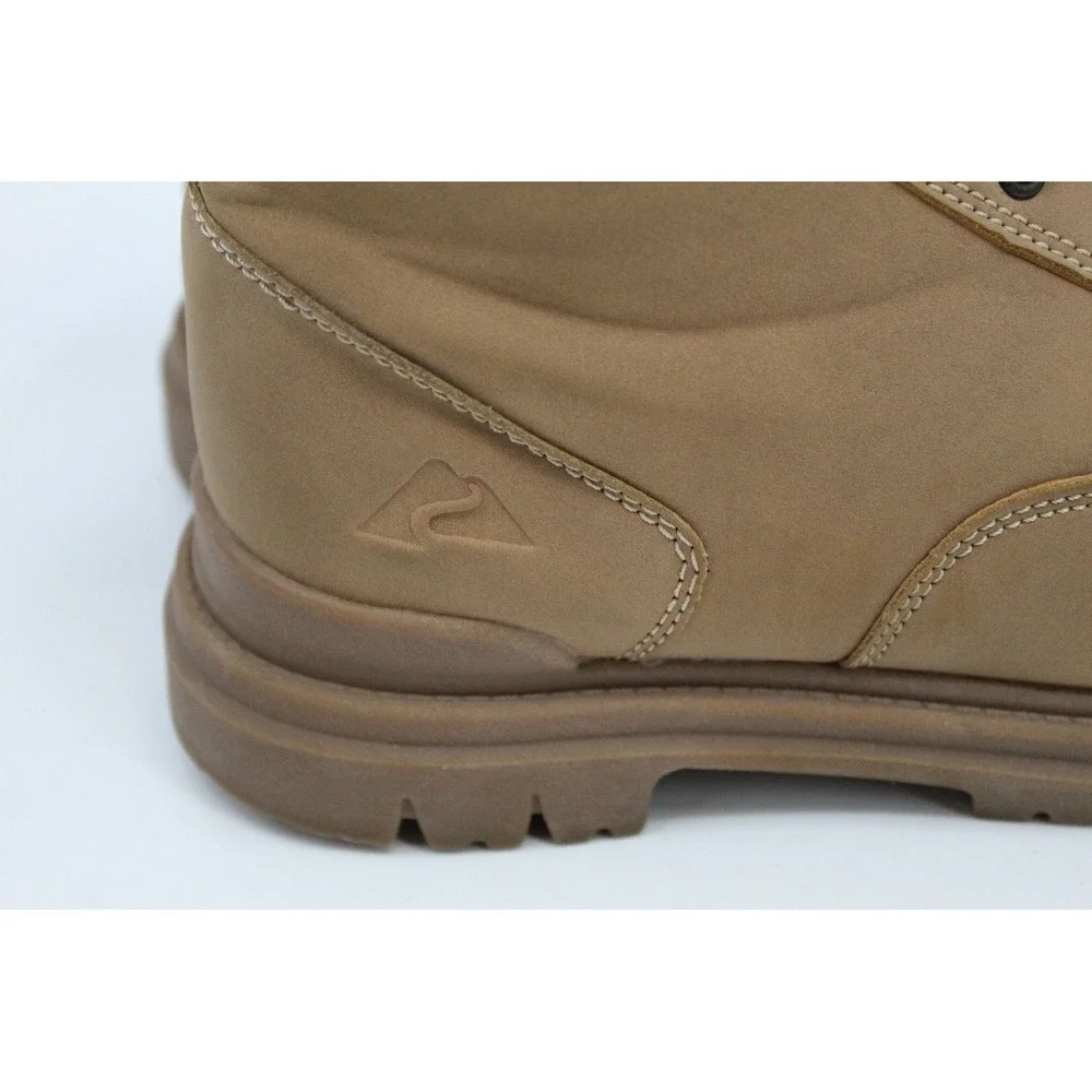 Ozark Trail Mens MNOT42CA017 Wheat Tan Work Boots Size 7 Non Marking Sole